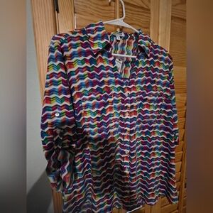 Express Multicolor Chevron Men's Shirt